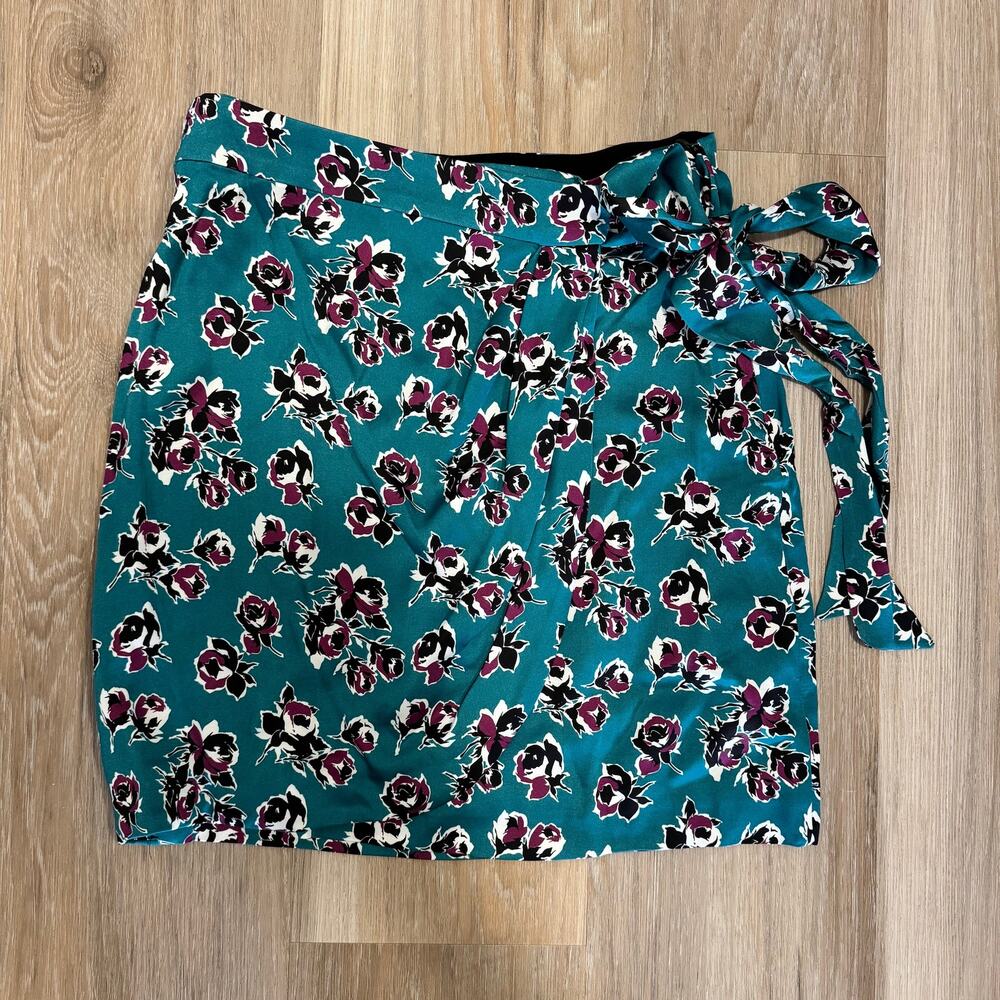 The Kooples | NWT Rock Roses Faux Wrap Mini Skirt Size Small $245 Retail - Picture 11 of 11